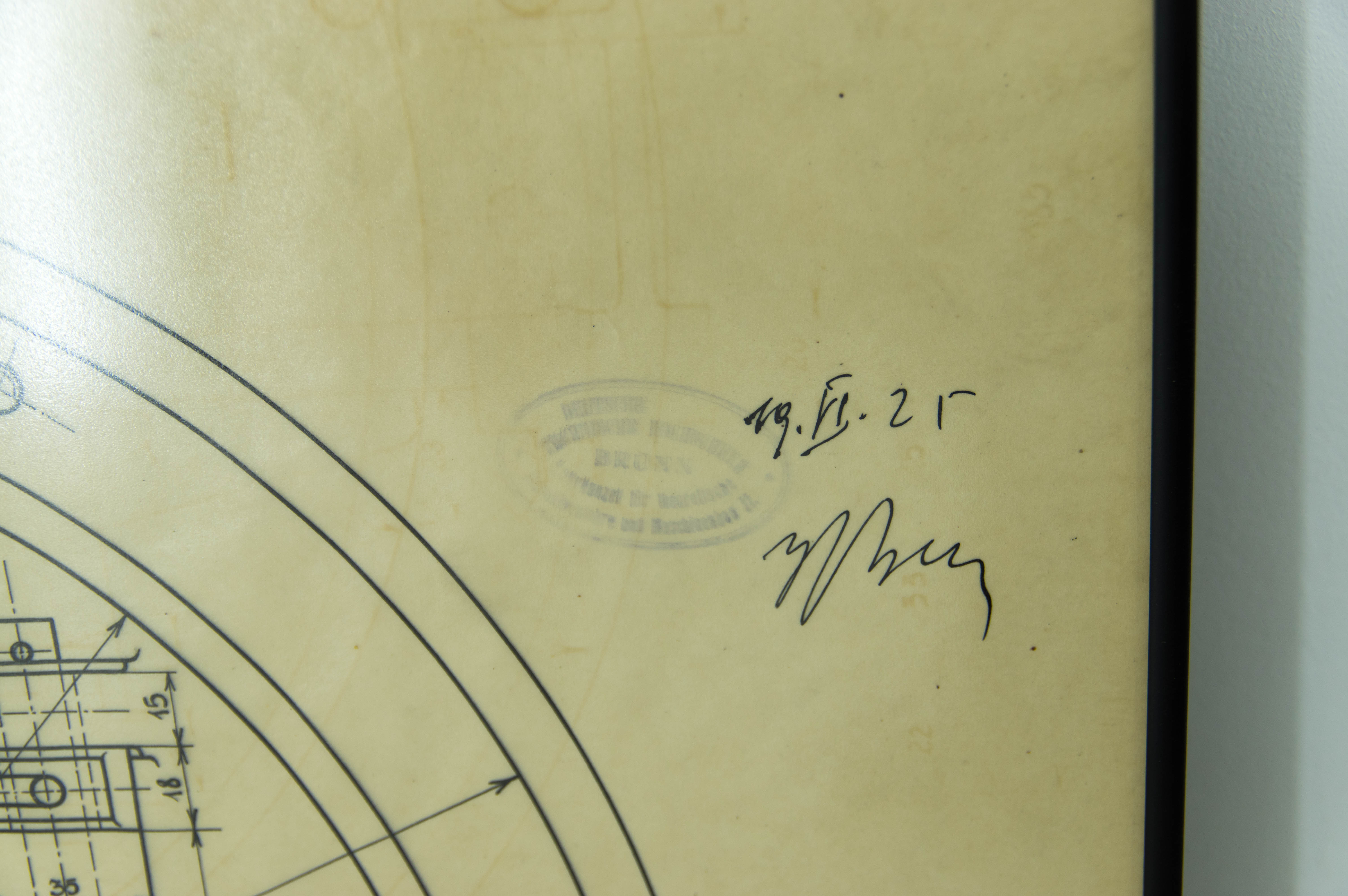 Technical drawing of Hartungs regulator, 1925