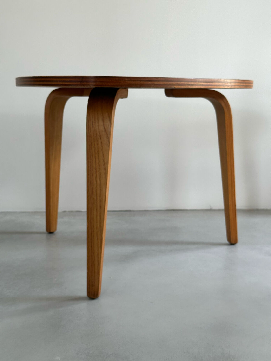 Vintage bow-wood coffee table, design Steiner 1960