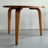 Vintage bow-wood coffee table, design Steiner 1960