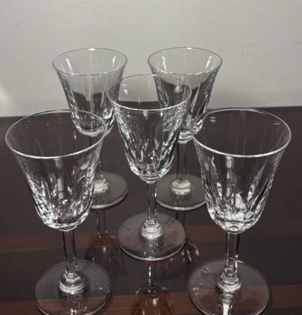 5 Verres Saint Louis Modèle Cerdagne
