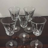 5 Verres Saint Louis Modèle Cerdagne
