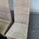 4 dining chairs in natural woven rattan Rotin-Design France