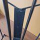 Jacques Adnet (1900-1984) - Black lacquered metal and brass magazine rack