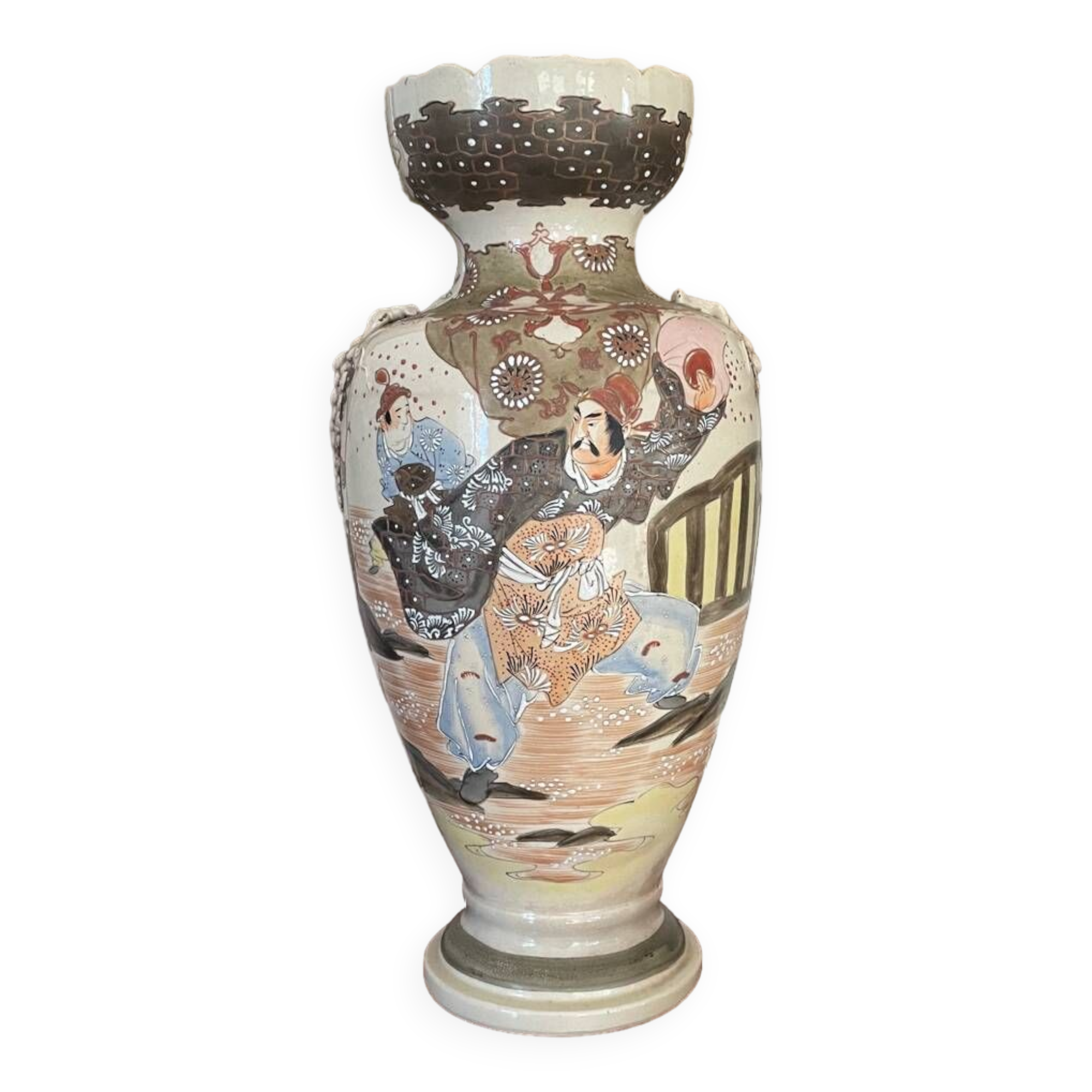 Large Japanese Satsuma vase 46cm