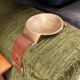 Mid-Century Bronze and Leather Armrest Bowl or Ashtray, 1960s
