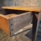 French rural farmhouse table with two drawers, 19th century.