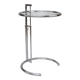 Adjustable height side table in the style of Eileen Gray.