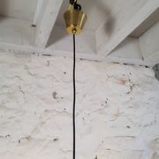 Scandinavian brass and glass pendant for Reijmyre by Paul Kedelv