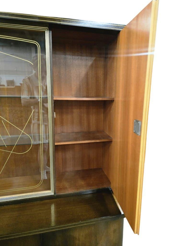 XL vintage wooden display cabinet/buffet/wall unit