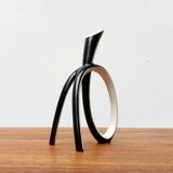 Sculptural porcelain vase from mid-century Germany by Lindner.