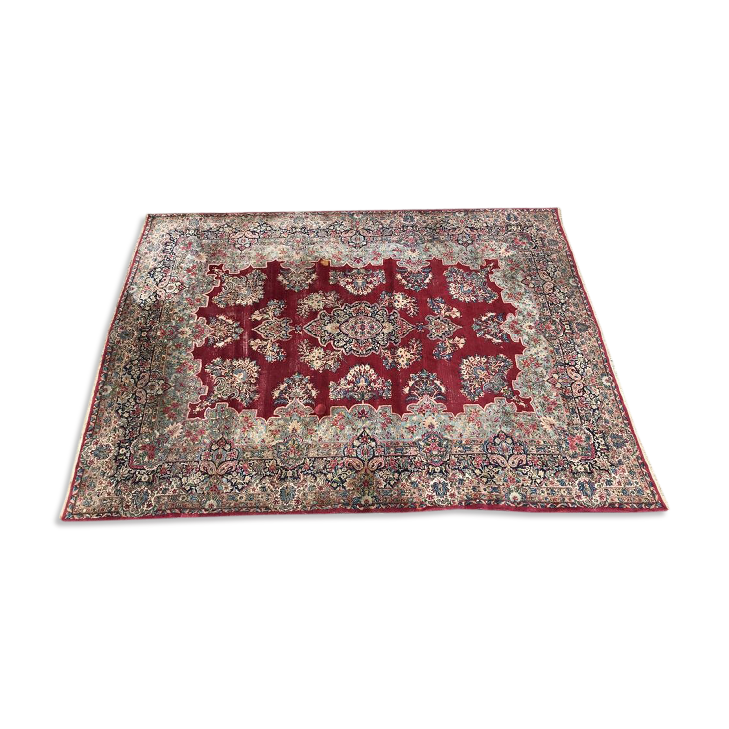 Persian Kerman rug handmade 273 x 353 cm