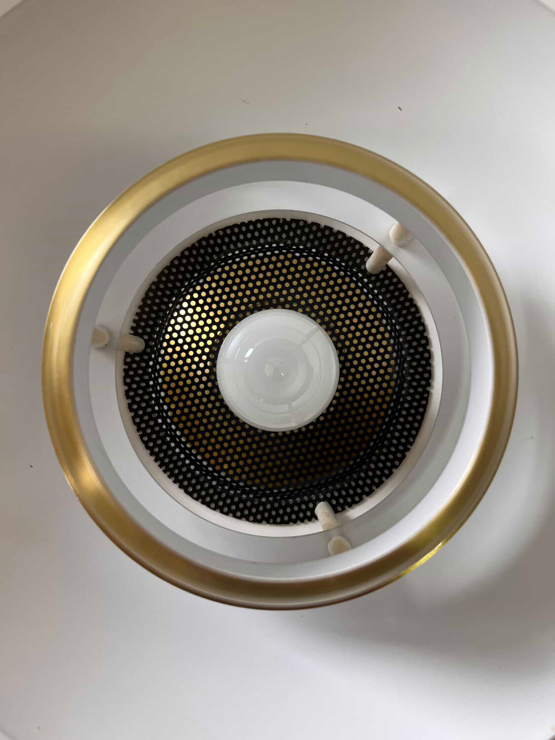 Vintage pendant lamp brass