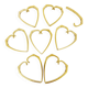 9 vintage brass wall hooks by Herta Baller, Vienna, Austria, 1950s.