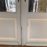 Double separation doors with transom and beveled glass 20th century