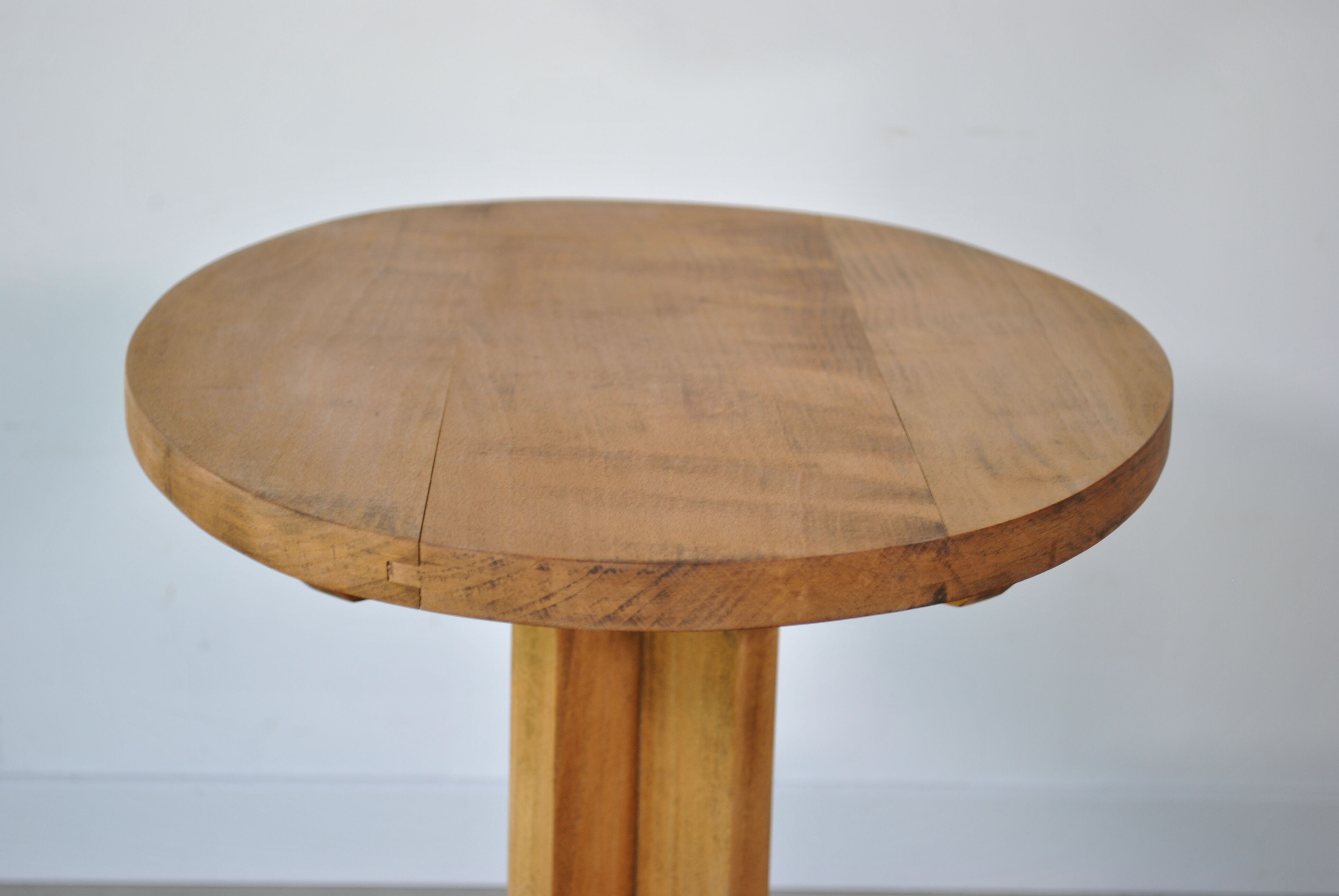 Oak pedestal table circa 1950