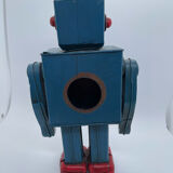 Robot ancien - métal/tôle peint - style tin toys - vintage