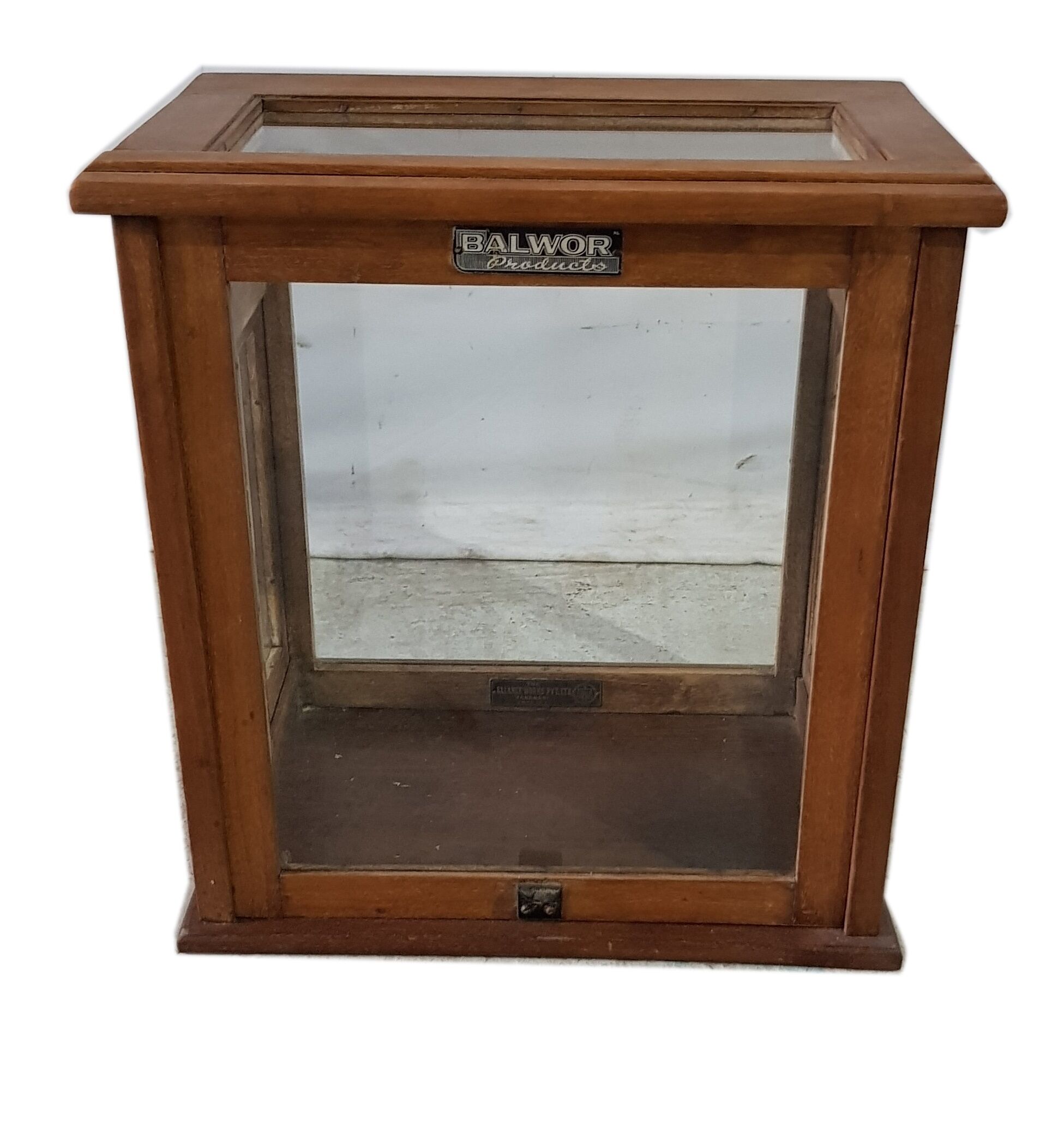 Old teak scale box