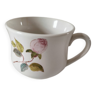 Large breakfast cup Gien floral decoration