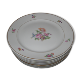 8 plates porcelain Lunéville