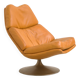 "F510" armchair in cognac leather by Geoffrey Harcourt for Artifort, 1960s