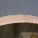 Vintage Scandinavian wooden circular mirror, 1970s
