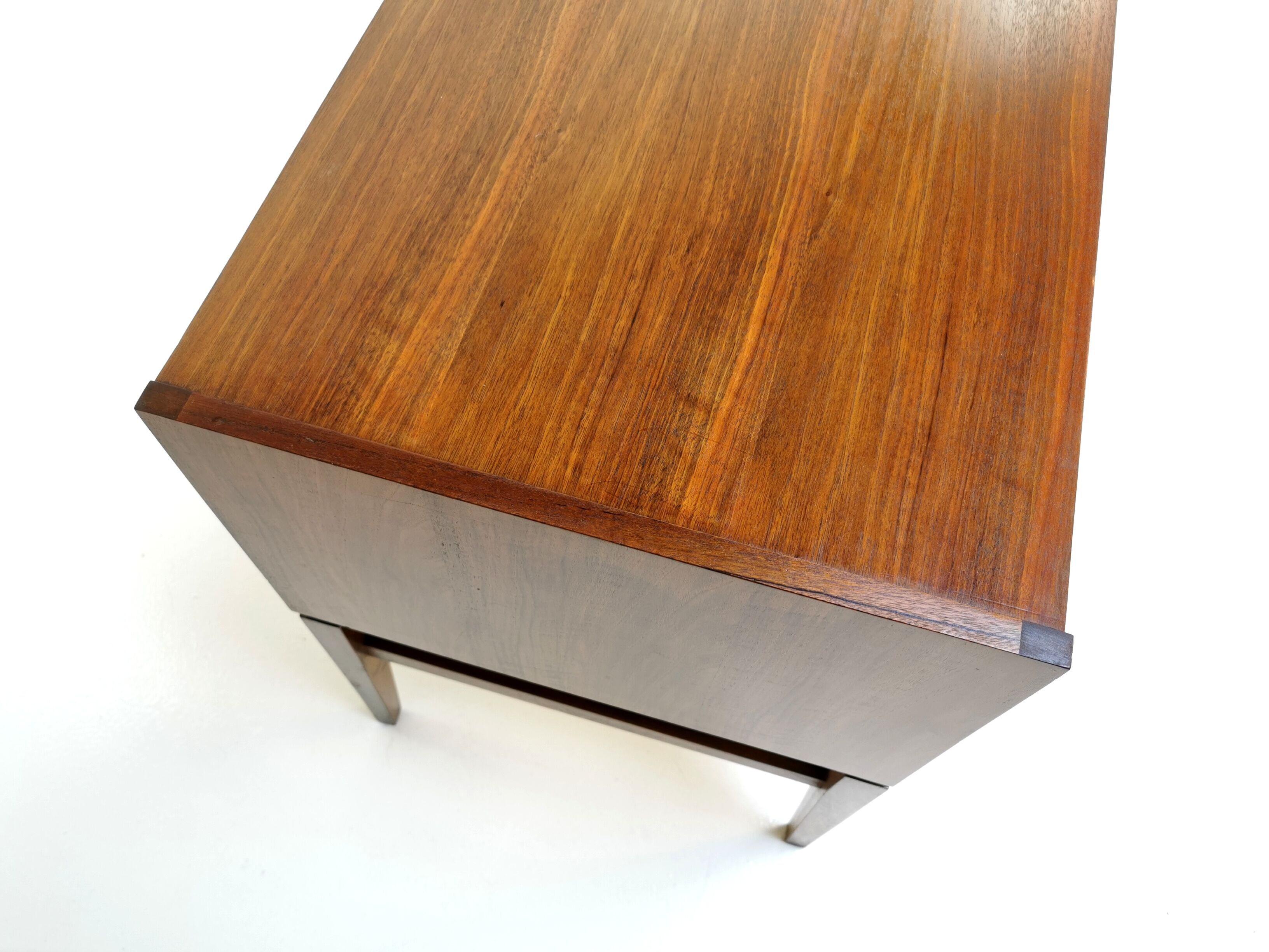 Mid century french walnut sideboard chest of drawers by John Herbert, 1960s