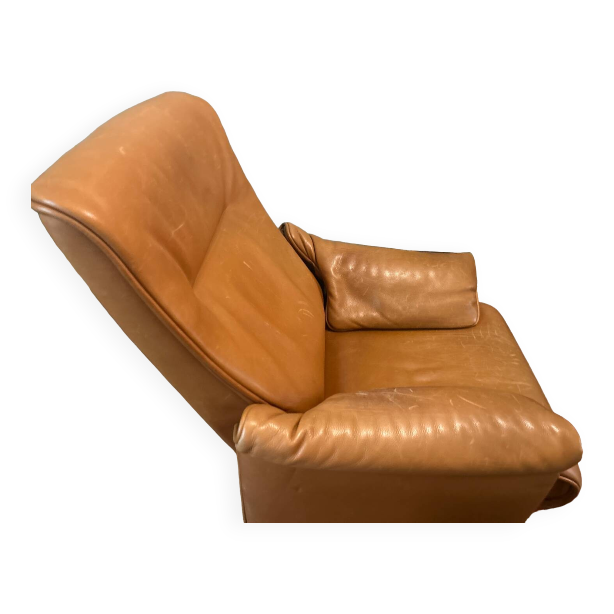De Sede tan leather rocking chair