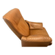 Fauteuil basculant  en cuir fauve De Sede