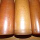 Set of 3 bottles in brown sandstone