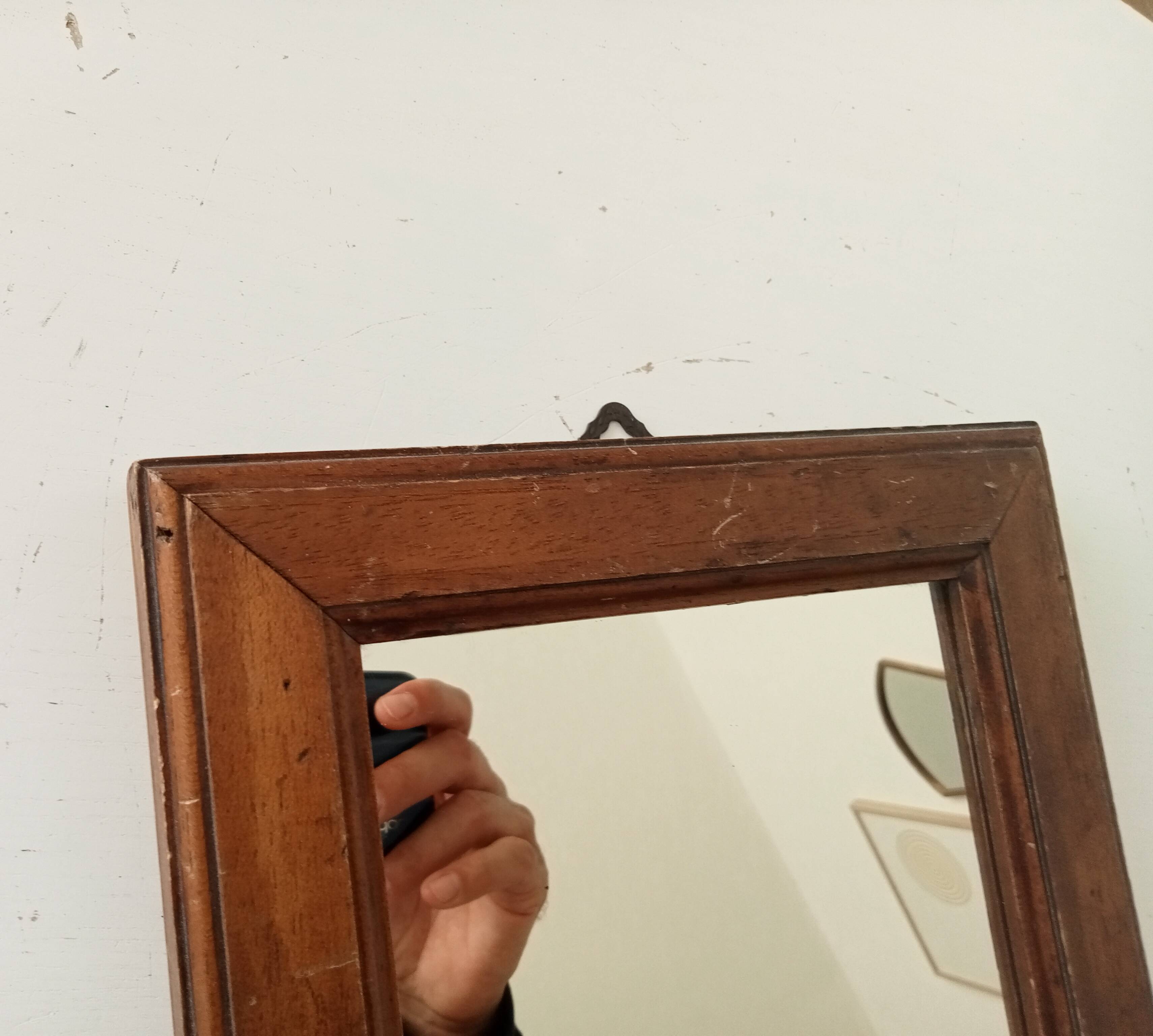 Small antique mirror 24*21.5 cm