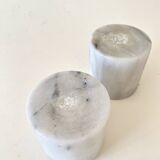 Duo marble candlesticks
