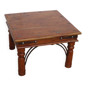Table de salon carré - bois exotique
