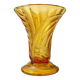 Vintage amber glass vase