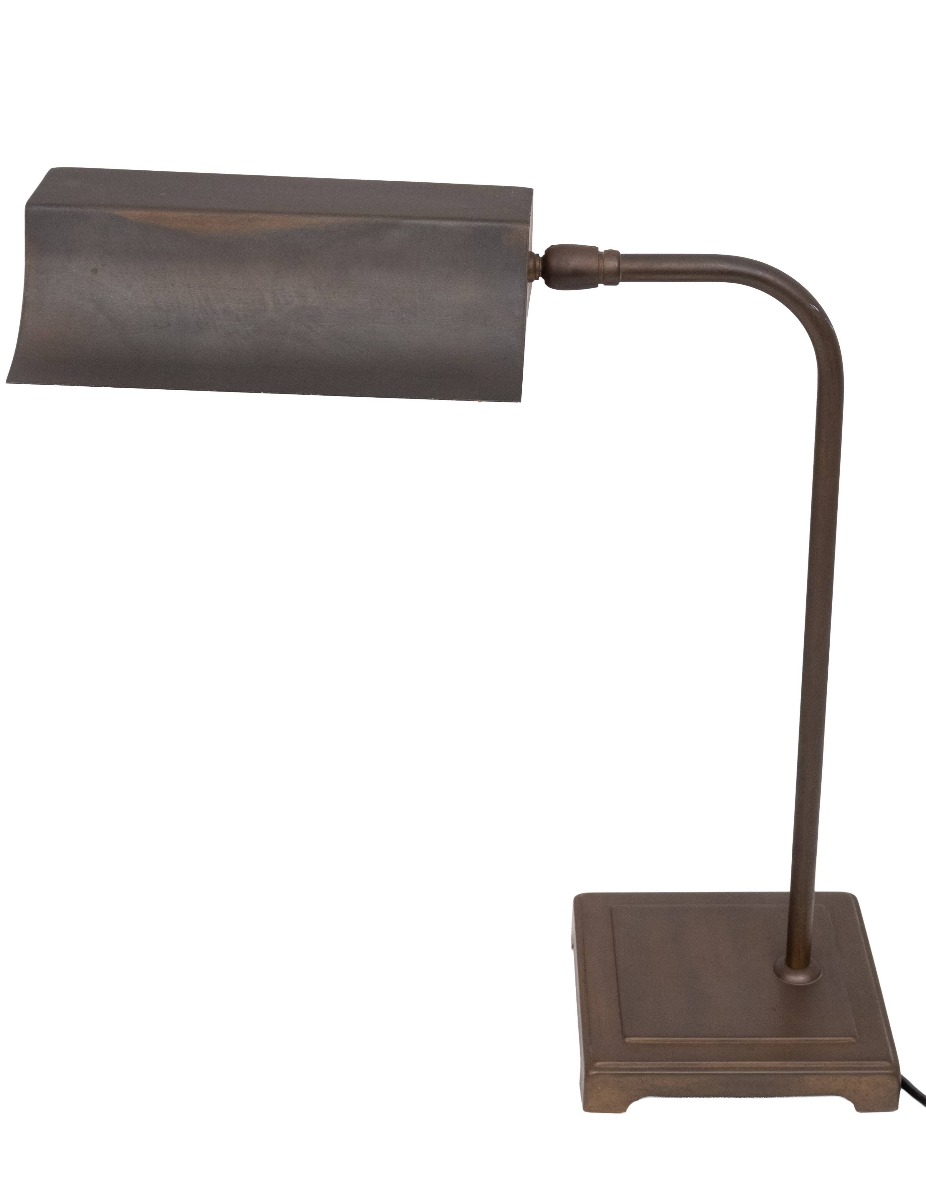 Herda Bronze Desk Lamp, Vintage 1970s, Holland