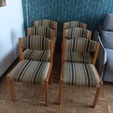 6 Scandinavian chairs from the 60s