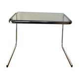 Vintage smoked glass side table