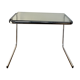 Vintage smoked glass side table