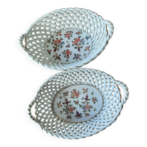 2corbeilles porcelaine