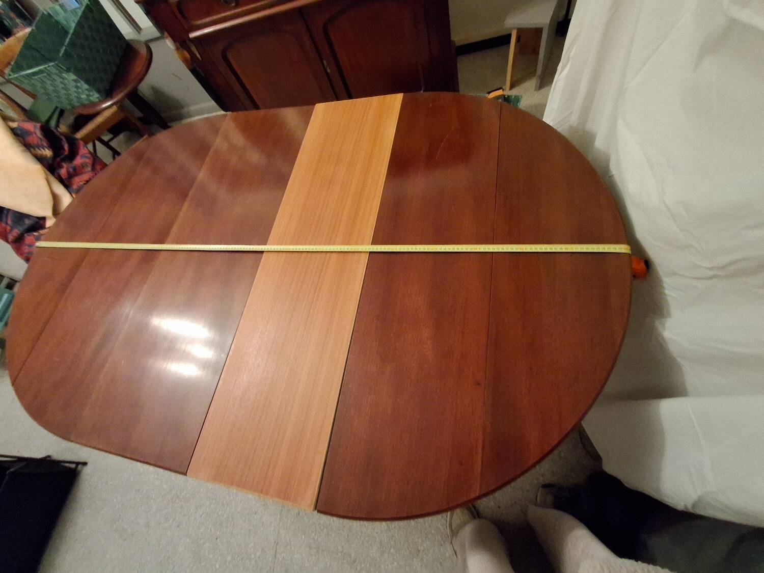 Solid mahogany dining table