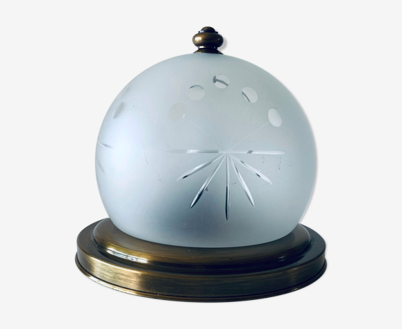 Plafonnier boule art déco