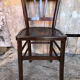 Chair bistrot style Luterma dark wood 70s vintage