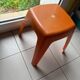 Vintage orange Flair stool from the 70s