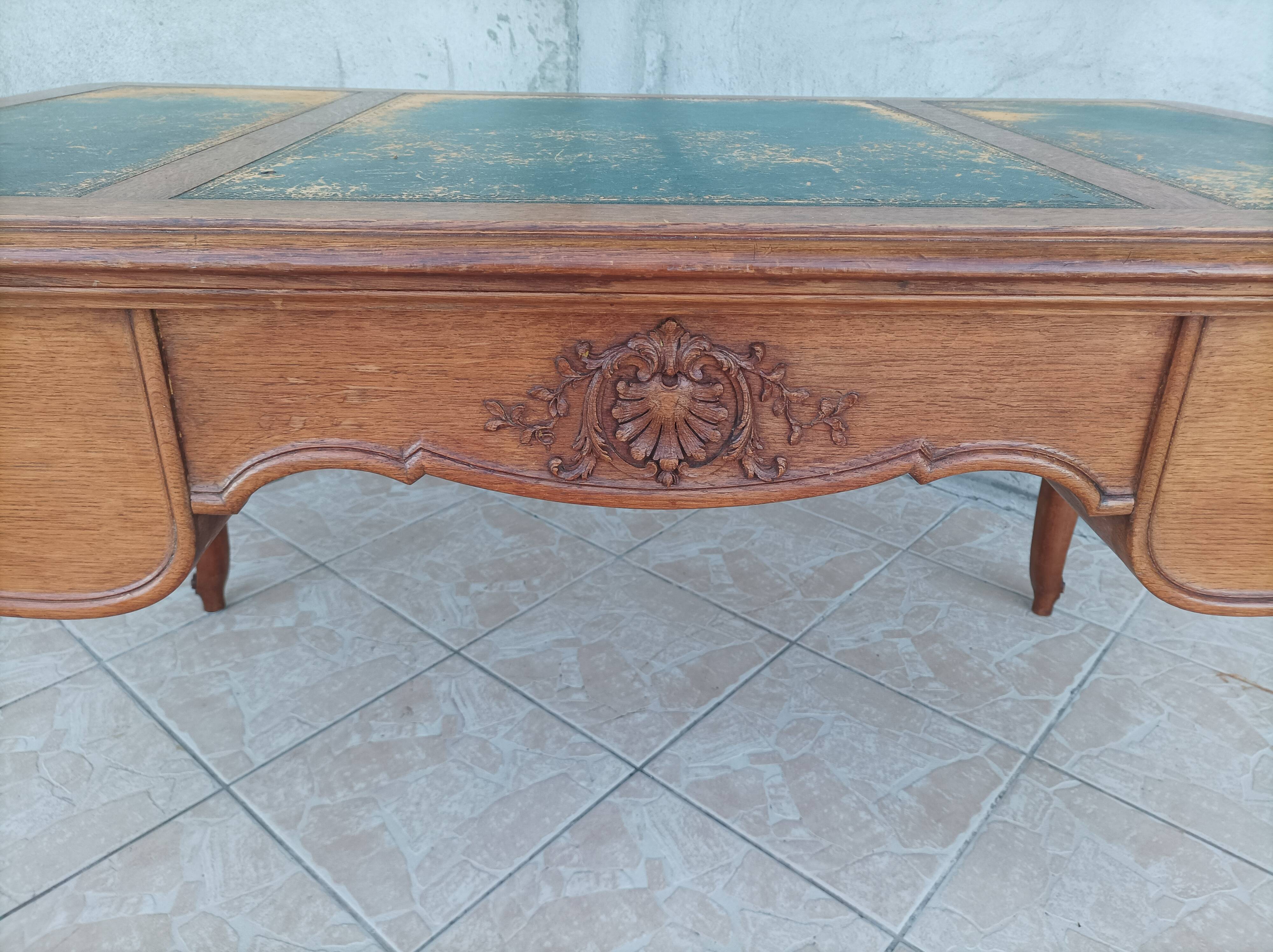 Louis XV oak desk