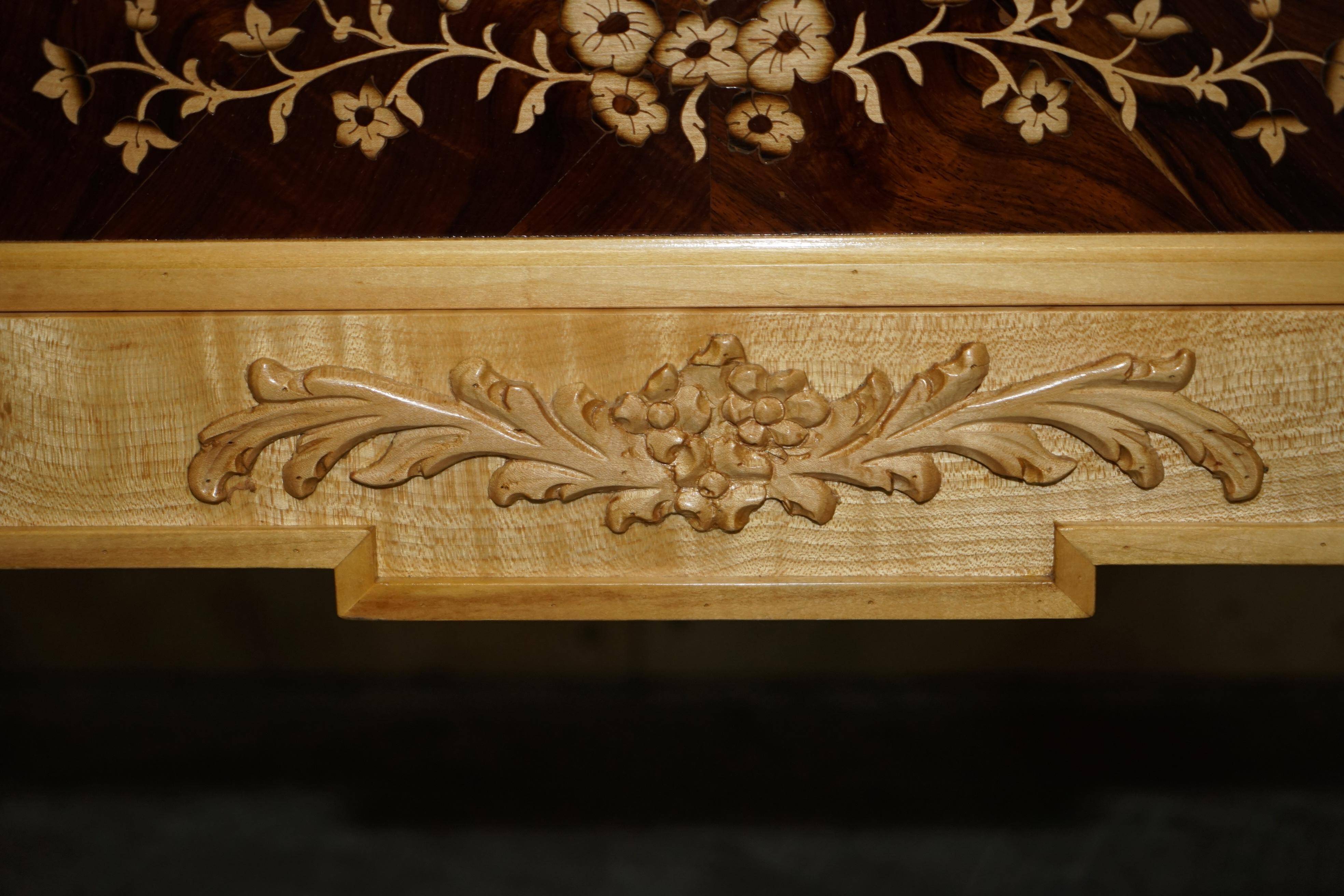 Pair of tall hardwood chests of drawers, walnut and marble.