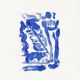 Blue monoprint ii