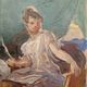 Alexandre Prévost (1832-1910) Oil on canvas - Allegory of Science