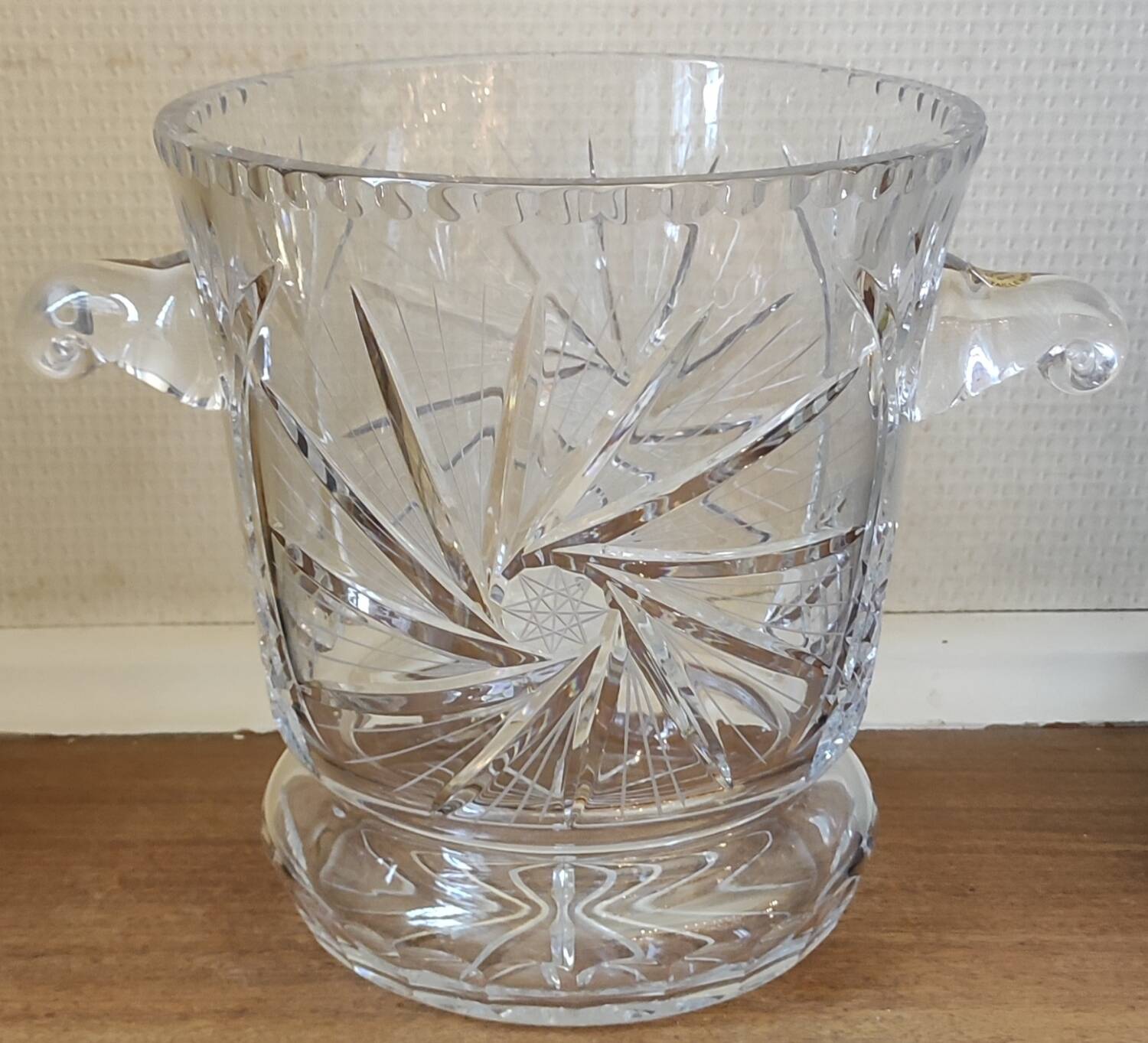 Old crystal champagne bucket Grand Dukes of Lorraine
