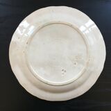 Assiette barbotine Terre de fer
