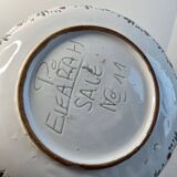 Very large hand-stamped salad bowl