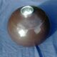 Ice bucket ball shape Vintage 70s brown color
